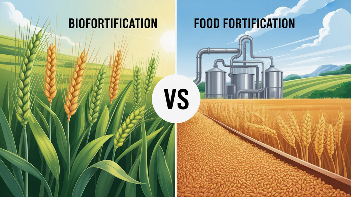 Comparing Synthetic Fortification and Bio-Fortification