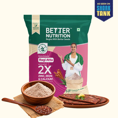 Biofortified Sprouted Ragi Atta / Finger Millet Flour