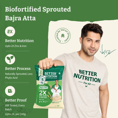 Biofortified Sprouted Bajra Atta / Pearl Millet Flour