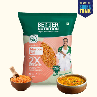 Biofortified Masoor Dal | Unpolished Masoor Dal
