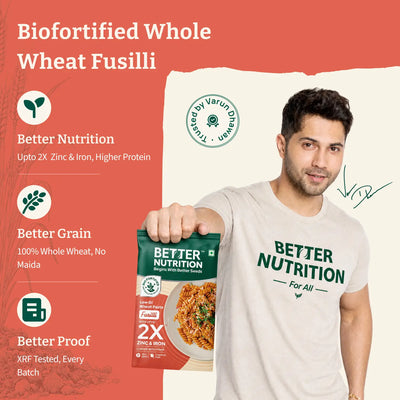 Biofortified Fusilli / Wheat Pasta