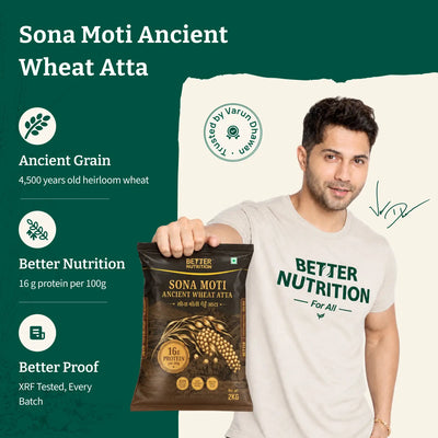 SonaMoti Ancient Wheat Atta | Sonamoti Gehu Atta