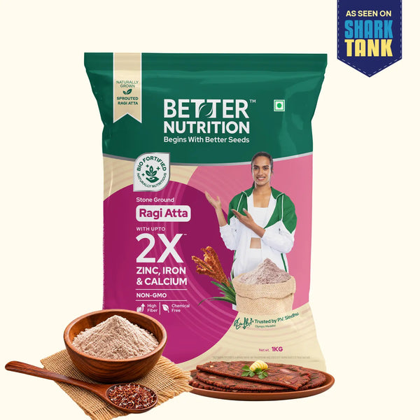 Biofortified Sprouted Ragi Atta / Finger Millet Flour