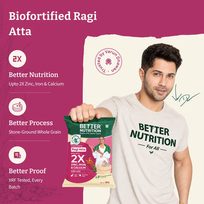 Biofortified Ragi Atta / Finger Millet Flour