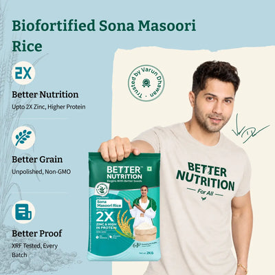 Biofortified Sonamasoori Rice