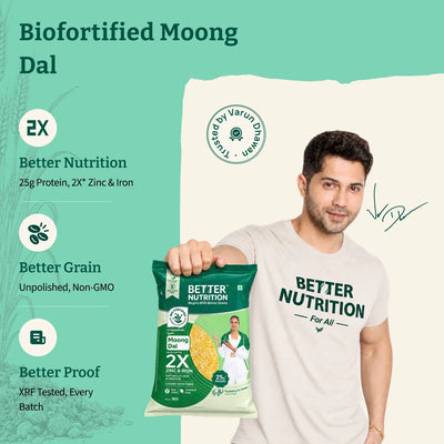 Biofortified Moong Dal Split | Unpolished Moong Dal Split