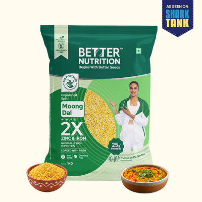 Biofortified Moong Dal Split | Unpolished Moong Dal Split