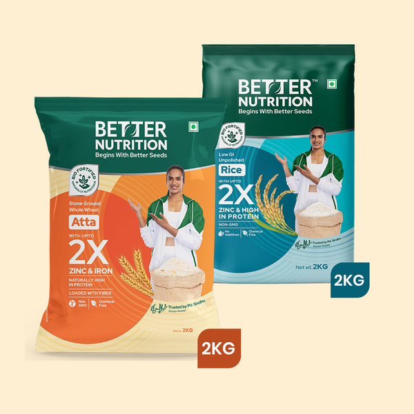 Biofortified Atta + Rice Combo